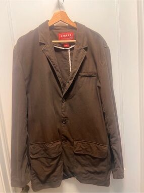Vintage Chaps RL Brown Men's Cotton Blazer